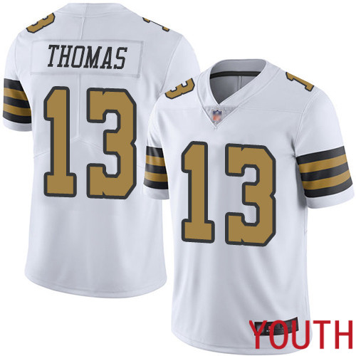 New Orleans Saints Limited White Youth Michael Thomas Jersey NFL Football 13 Rush Vapor Untouchable Jersey
